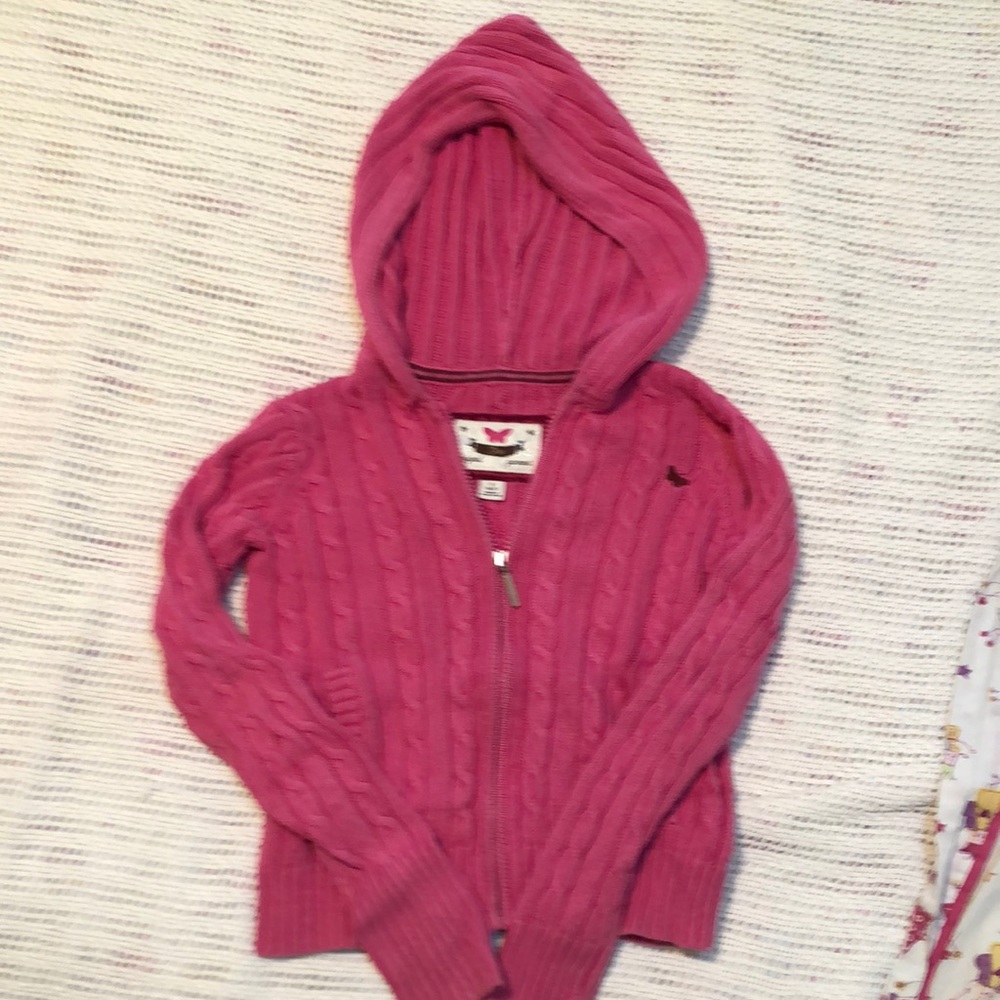 Girls pink Gap hoodie sweater